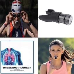 image-Breathing Trainer Respirator Fitness Equipment Exercise Lung Face Mouthpiece For Household Healthy Care Accessories