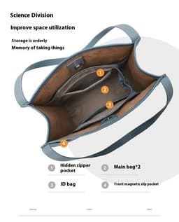 image-Women's Commuter Travel Cattle Leather Bag
