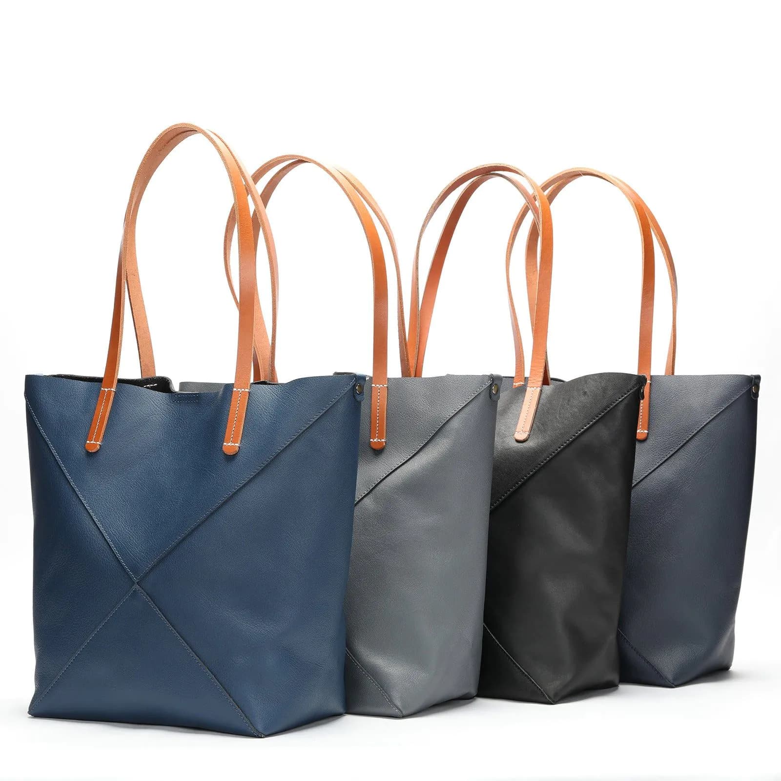 image-Handmade Genuine Leather Women's Bag High-grade Large Capacity One-shoulder Portable