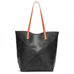 image-Handmade Genuine Leather Women's Bag High-grade Large Capacity One-shoulder Portable