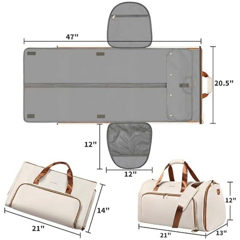 image-Convertible Cloth Wear-resistant Folding Storage Garment Suit Bag Crossbody Rotatable Backpack
