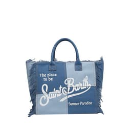 image-Women's Korean-style Letter Tassel Canvas Bag With Large Capacity