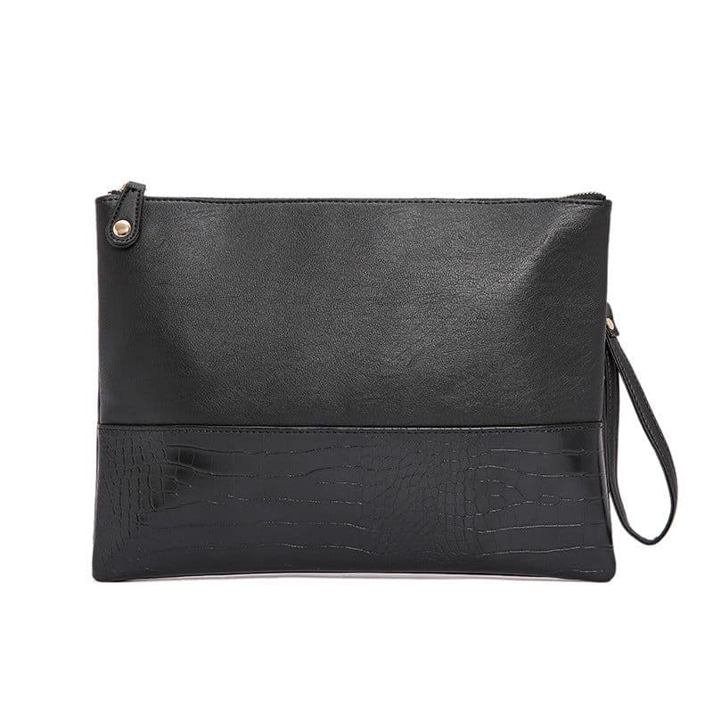 image-Men's Crocodile Pattern Fashion Clutch Shoulder Crossbody