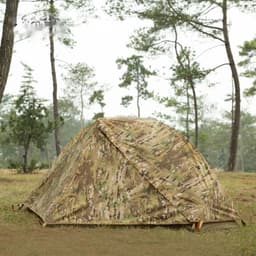 image-Single Soldier Tent Outdoor Camping Rainproof And Sun Protection Camouflage