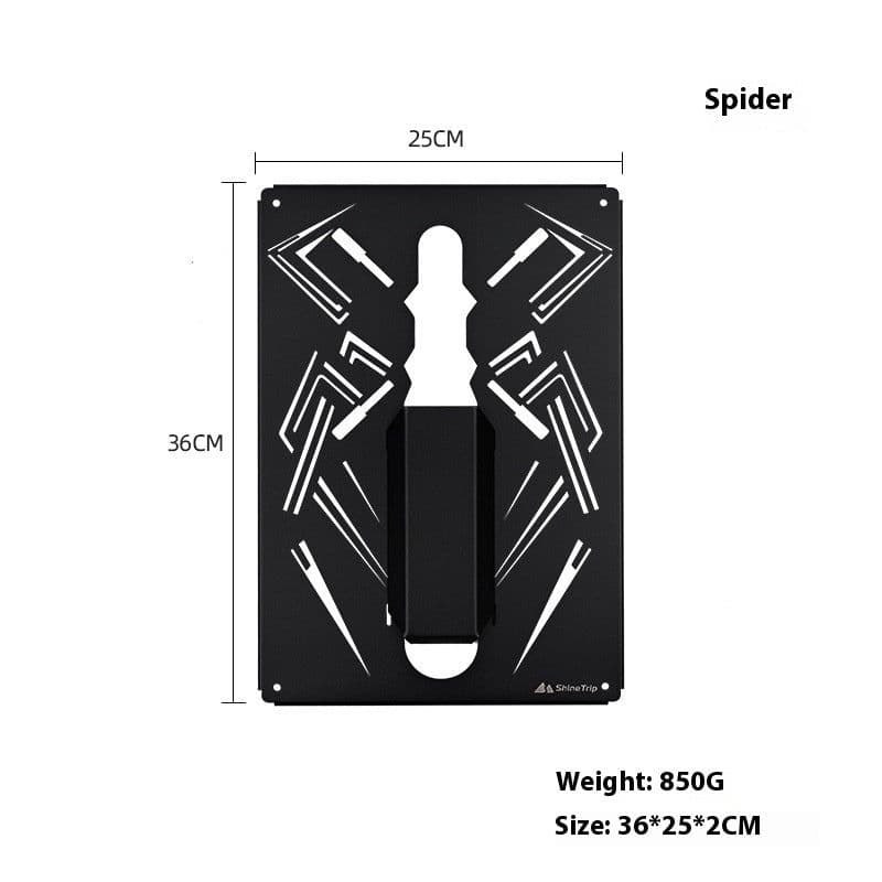 image-Combination Table Multifunctional Unit Fireback Portable Folding Camping Table