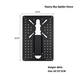 image-Combination Table Multifunctional Unit Fireback Portable Folding Camping Table