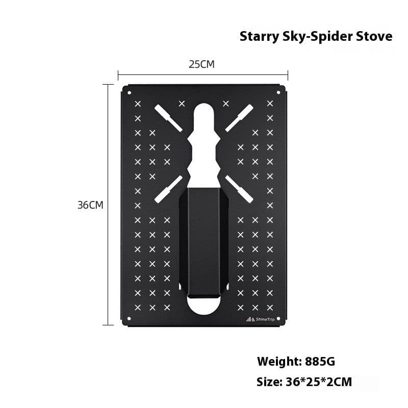 image-Combination Table Multifunctional Unit Fireback Portable Folding Camping Table