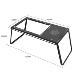 image-Combination Table Multifunctional Unit Fireback Portable Folding Camping Table