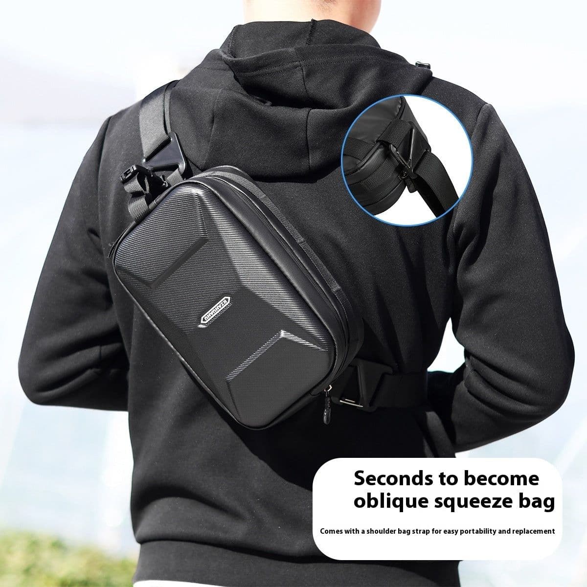 image-New Bicycle Large Capacity Front Mountain Bike Pannier Bag Hard Shell Crossbody