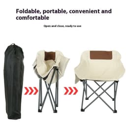 image-Camping Outdoor Folding Chair Portable Recliner Fishing Stool Beach
