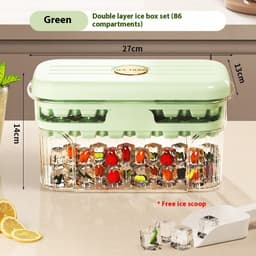 image-Pressing Ice Cube Mold With Lid Household Food Grade Ice Tray