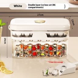image-Pressing Ice Cube Mold With Lid Household Food Grade Ice Tray
