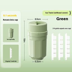 image-Twisting Ice Cup Rotating Release Ice Cube Trays Rotation With Cover Ice Block Mold For Freezer Home Refrigerator Storage