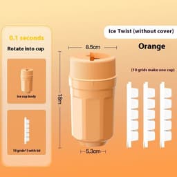 image-Twisting Ice Cup Rotating Release Ice Cube Trays Rotation With Cover Ice Block Mold For Freezer Home Refrigerator Storage