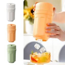 image-Twisting Ice Cup Rotating Release Ice Cube Trays Rotation With Cover Ice Block Mold For Freezer Home Refrigerator Storage