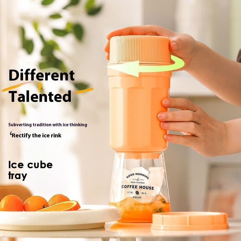 image-Twisting Ice Cup Rotating Release Ice Cube Trays Rotation With Cover Ice Block Mold For Freezer Home Refrigerator Storage