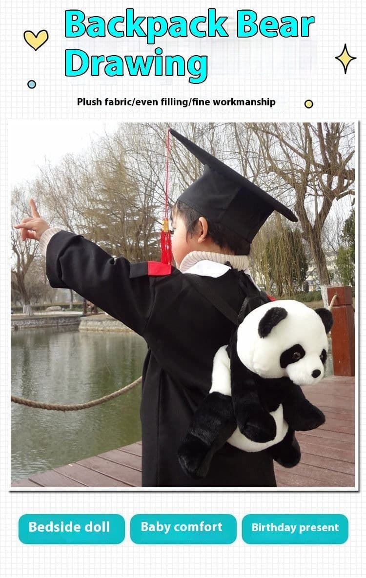 image-Children's Plush Toy Doll Cartoon Backpack