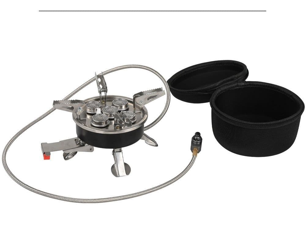 image-Outdoor Picnic Portable Foldable Camping Stainless Steel Split Stove