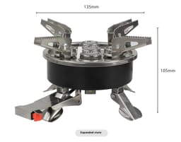 image-Outdoor Picnic Portable Foldable Camping Stainless Steel Split Stove