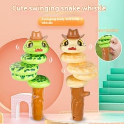 image-Whistle Twisted Snake Toy Balance Rotating Swing Children Toys