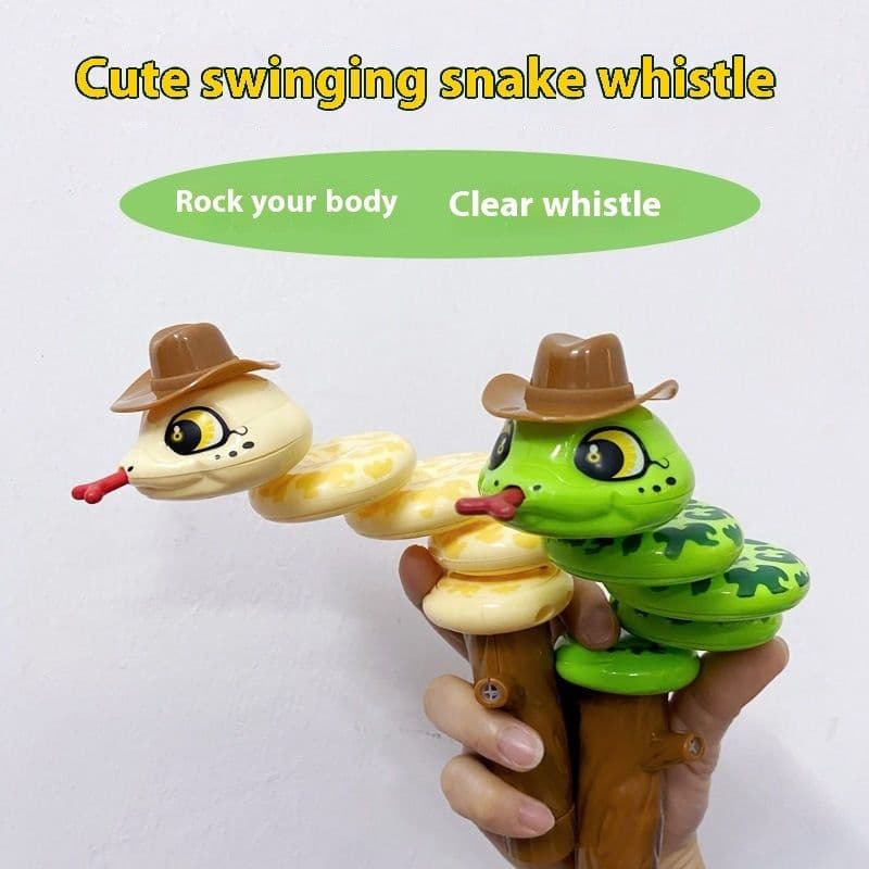 image-Whistle Twisted Snake Toy Balance Rotating Swing Children Toys