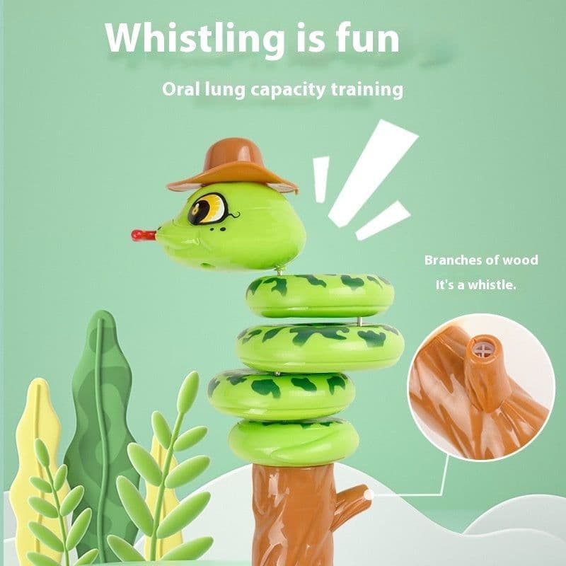 image-Whistle Twisted Snake Toy Balance Rotating Swing Children Toys