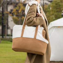 image-One Shoulder Fashion Color Contrast Pet Bag