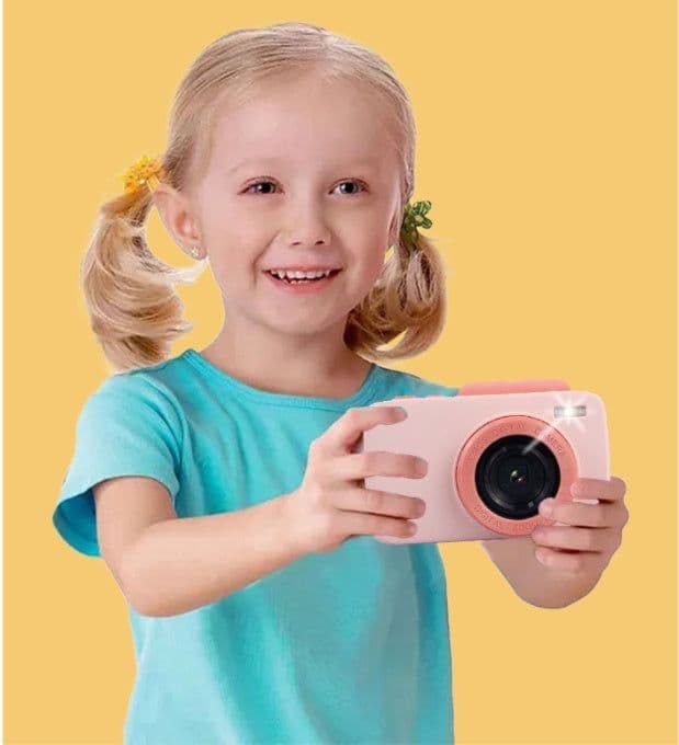 image-Retro Photography Video Filter HD Digital Mini Flip Children's Camera Toy