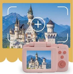 image-Retro Photography Video Filter HD Digital Mini Flip Children's Camera Toy