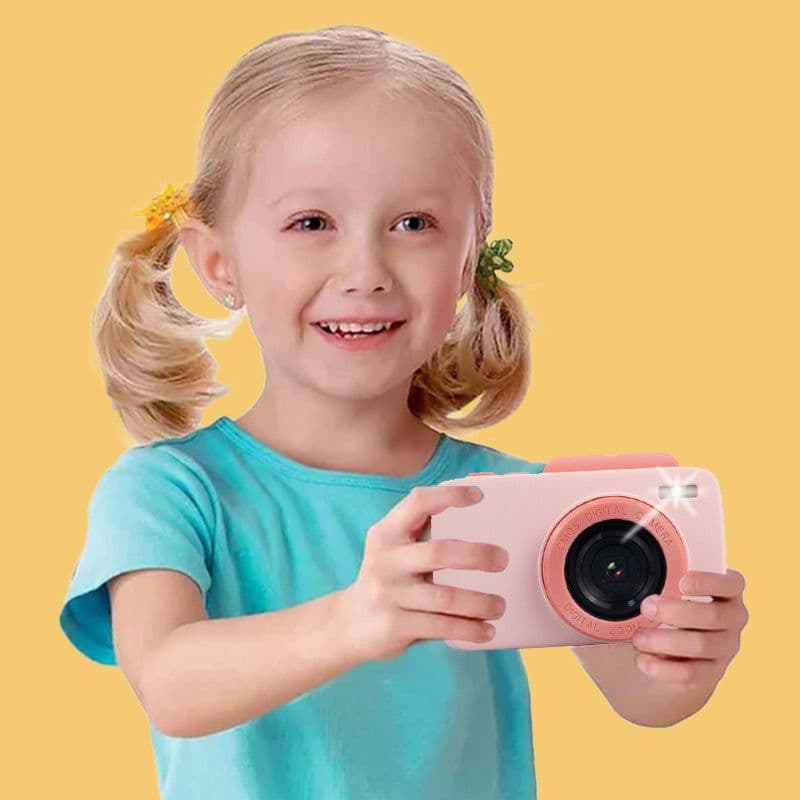 image-Retro Photography Video Filter HD Digital Mini Flip Children's Camera Toy