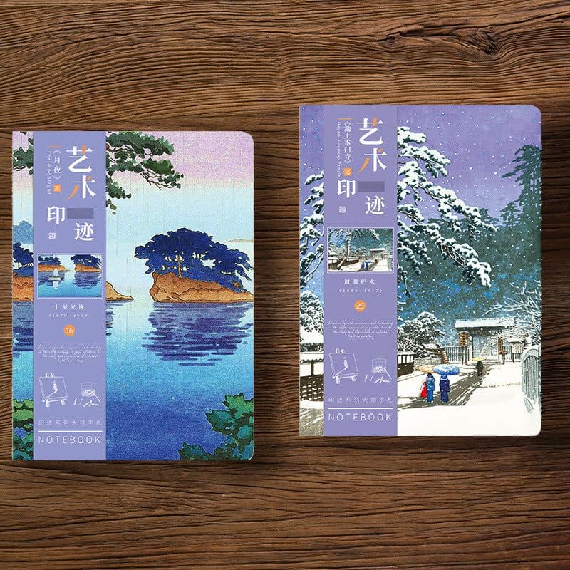 image-Ukiyo-e Series Kanagawa Surfing Village Retro Artist Ledger