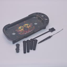 image-Metal Rolling Tray Cone Loader For King Size And More Size Pre Rolled Cone Foldable Stand Cone Filler Smoking Accessory