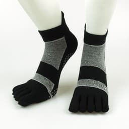 image-Men's Cotton Running Sports Toe Socks