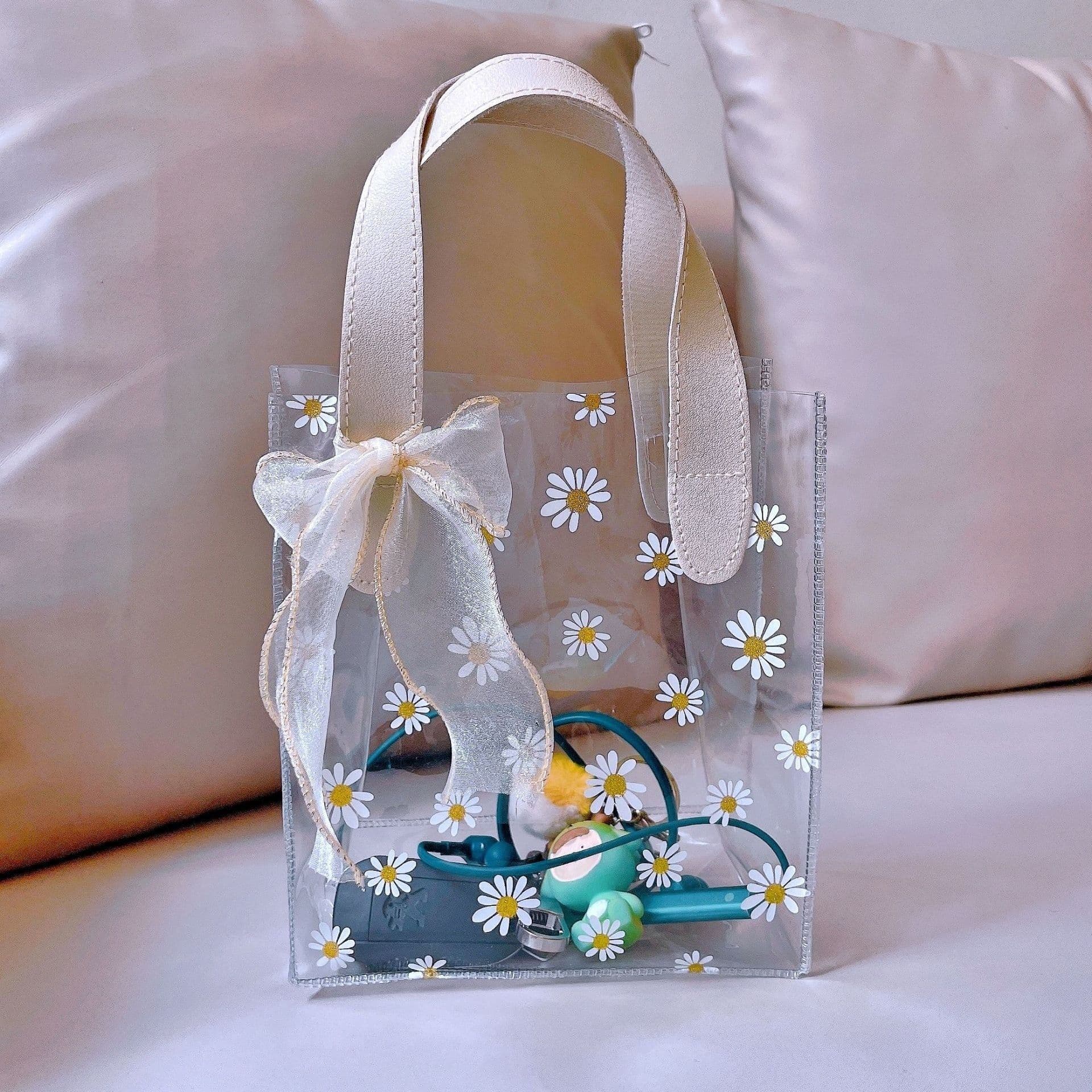 image-Thickened Transparent PvE Handbag Birthday Partner Gift Bag Gift Bag Bridesmaid Hand Gift Bag