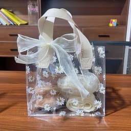 image-Thickened Transparent PvE Handbag Birthday Partner Gift Bag Gift Bag Bridesmaid Hand Gift Bag