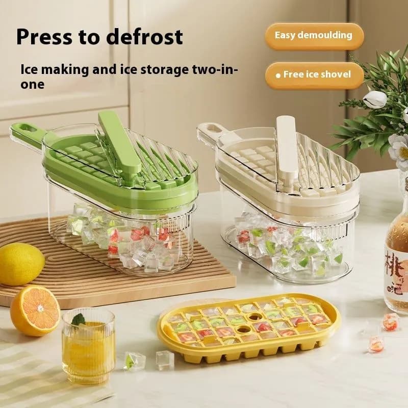image-Large Capacity With Shovel Press Ice Maker Food Grade Ice Cube Film