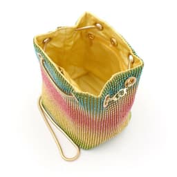 image-Net Red Rainbow Bucket Diamond Bag