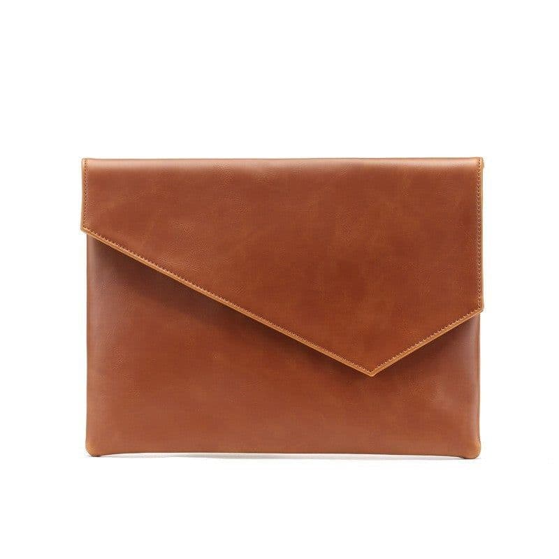 image-Leather Upgraded Men's Style Business Casual Fashion Hand-held Envelope File Bag