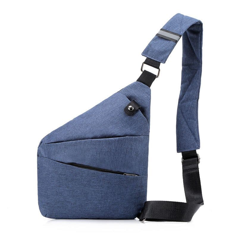 image-Men's Casual Sports Checkered Outdoor Single-shoulder Bag