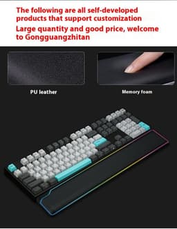 image-RGB Keyboard Support Wristband High Rebound Luminous Machinery Keyboard Support
