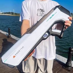 image-Electric Continuous Hair Gun Water Spray High Pressure Strong Water Pistol Large Capacity Automatic Water Feeding Internet Celebrity