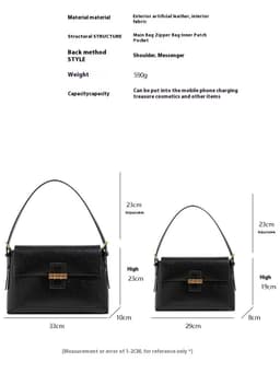 image-Autumn And Winter Wild One Shoulder Crossbody Commuter Bag
