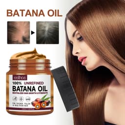 image-Hair Conditioner Pure Batana Oil Straightening Smoothing Hair Mask Anti Hair Loss Treatments Split Ends Damaged Fluffy Hair