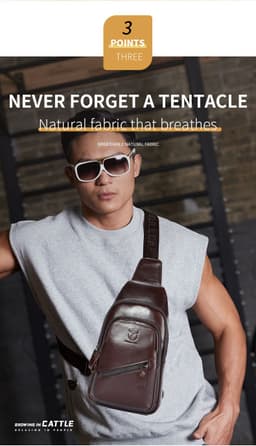 image-Bull Captain High-grade Large-capacity Genuine Leather Men's Shoulder Crossbody