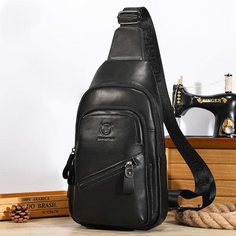 image-Bull Captain High-grade Large-capacity Genuine Leather Men's Shoulder Crossbody