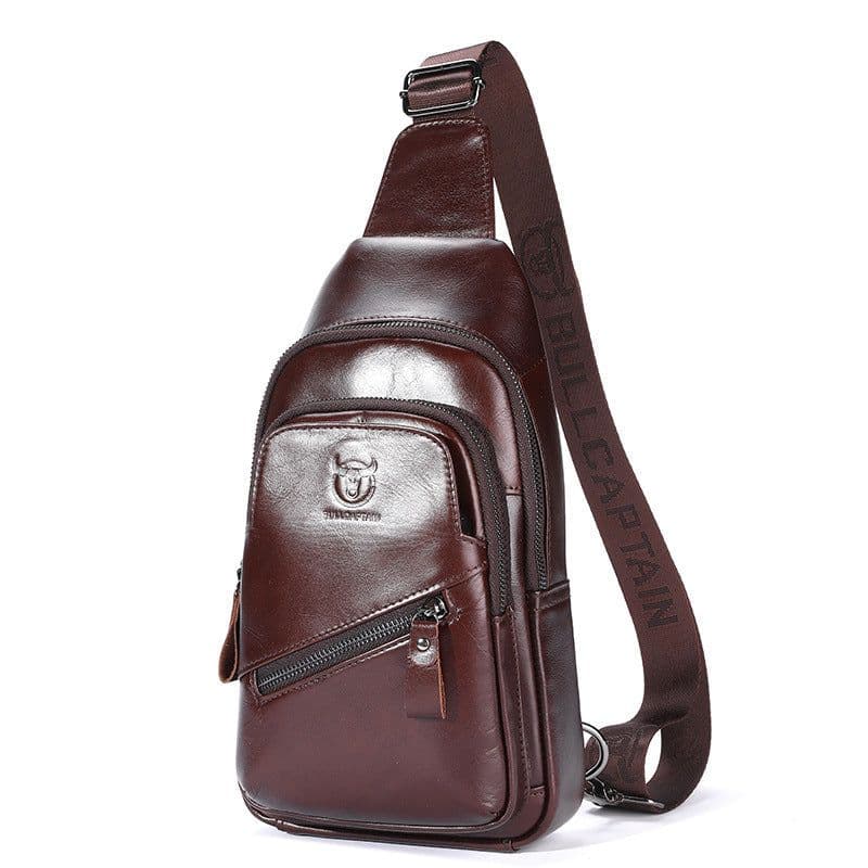 image-Bull Captain High-grade Large-capacity Genuine Leather Men's Shoulder Crossbody