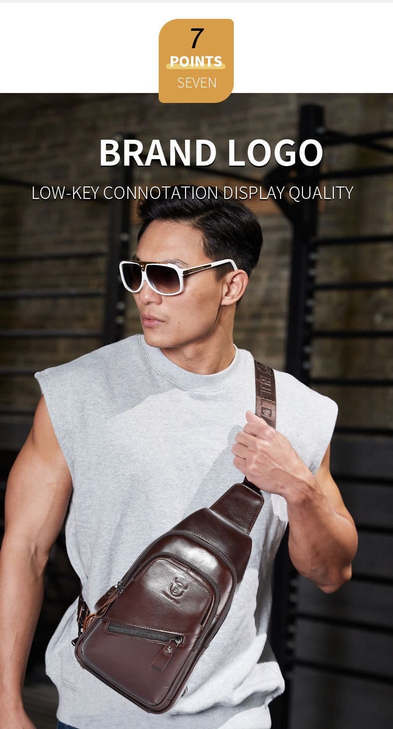 image-Bull Captain High-grade Large-capacity Genuine Leather Men's Shoulder Crossbody