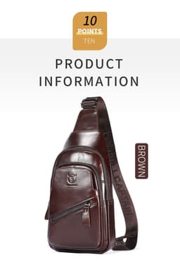 image-Bull Captain High-grade Large-capacity Genuine Leather Men's Shoulder Crossbody