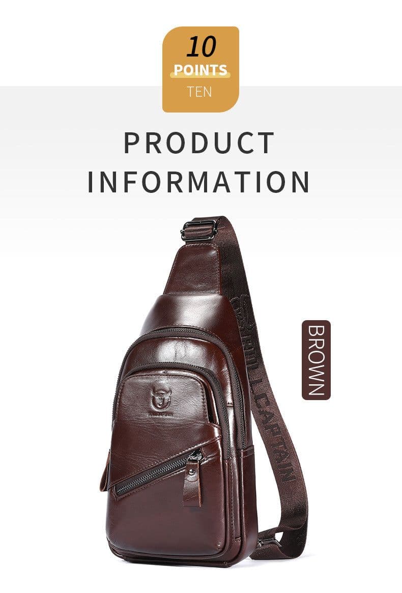 image-Bull Captain High-grade Large-capacity Genuine Leather Men's Shoulder Crossbody
