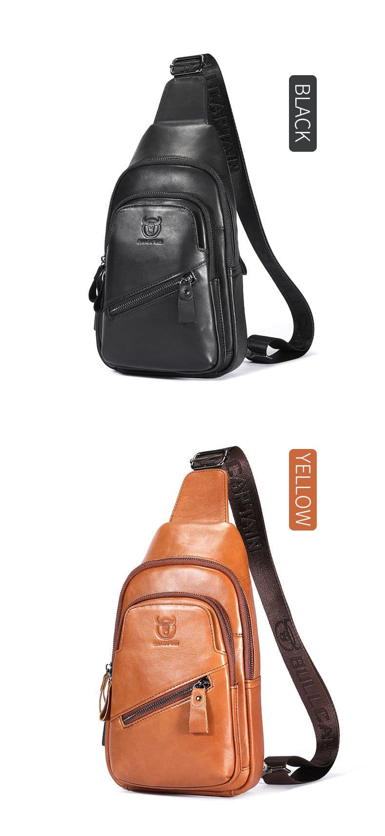 image-Bull Captain High-grade Large-capacity Genuine Leather Men's Shoulder Crossbody